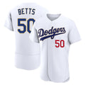 Tlead LA.Dodgers #50 Mookie Betts Player Gold White 2026 Collection Stadium Limited Elite Stitched Jerseys
