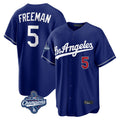 Tlead LA.Dodgers #5 Freddie Freeman Player Royal World Series Meet Game Home Stitched Jerseys