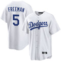 Tlead LA.Dodgers #5 Freddie Freeman Player White Game Home Stitched Jerseys