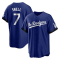 Tlead LA.Dodgers #7 Blake Snell Player Royal City Connect Home Game Stitched Jerseys