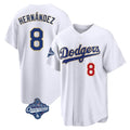 Tlead LA.Dodgers #8 Enrique Hern?¡ì?¨¦ndez Player Gold White World Series Meet 2026 Collection Stadium Limited Stitched Jerseys