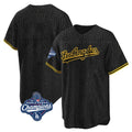 Tlead LA.Dodgers Blank Player Black Gold Limited Home World Series Meet Stitched Jerseys