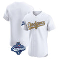 Tlead LA.Dodgers Blank Player Gold Limited Elite Home World Series Meet Stitched Jerseys