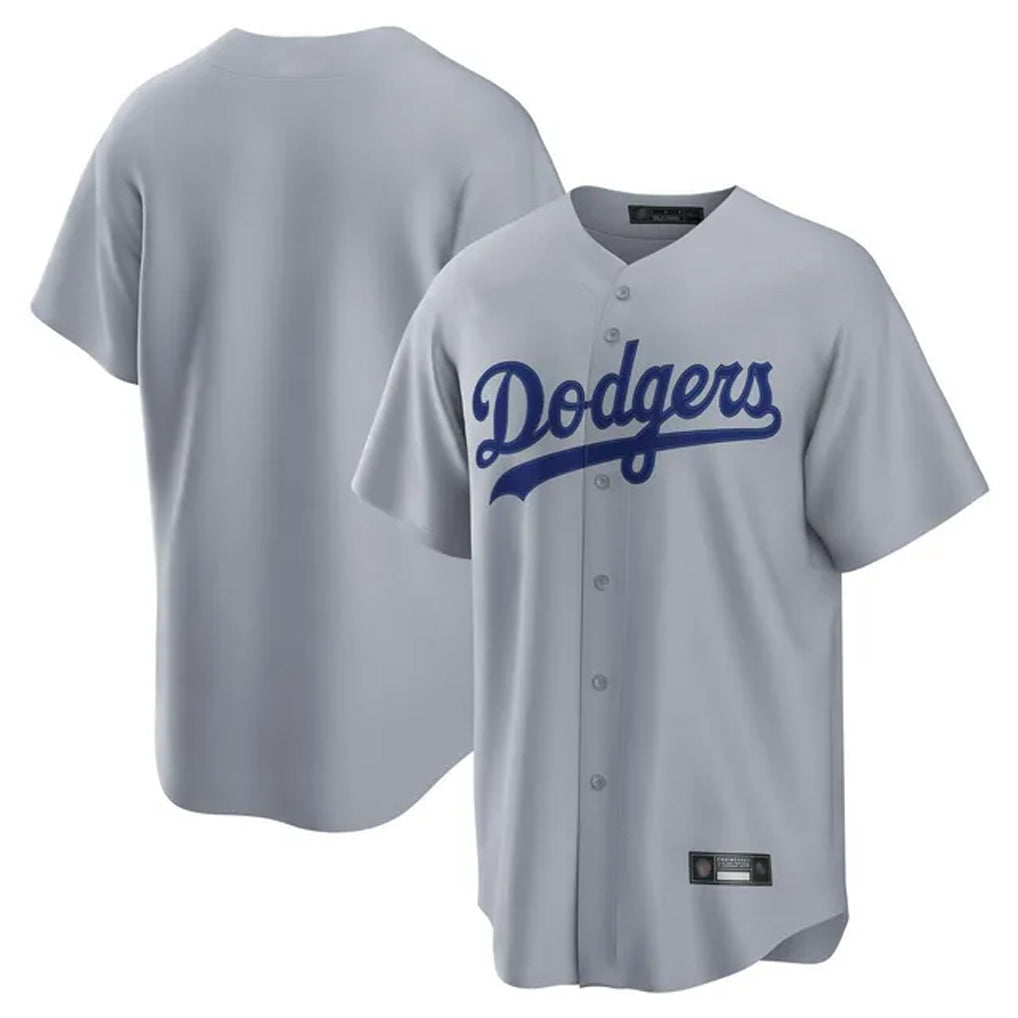 Tlead LA.Dodgers Blank Player Gray Game Home Stitched Jerseys