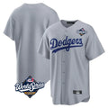 Tlead LA.Dodgers Blank Player Gray Game Home World Series Stitched Jerseys