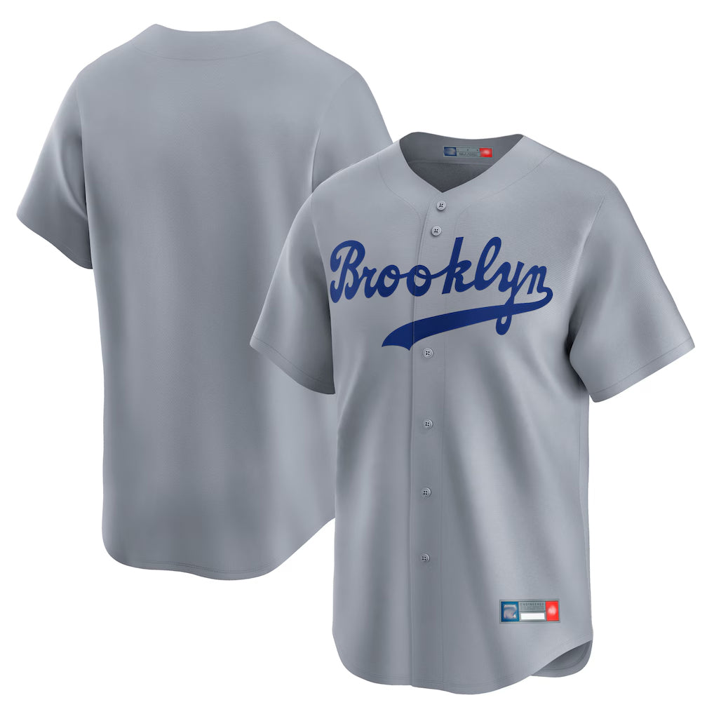 Tlead LA.Dodgers Blank Player Gray Game Limited Home Stitched Jerseys