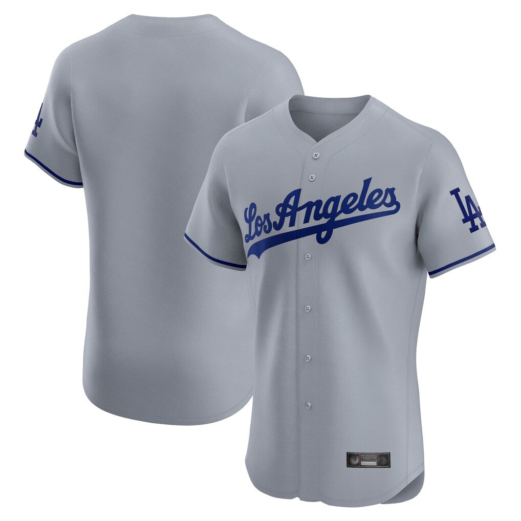 Tlead LA.Dodgers Blank Player Gray Limited Elite Home Stitched Jerseys