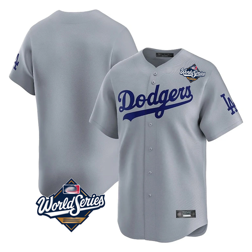 Tlead LA.Dodgers Player Gray Limited Home World Series Stitched Jerseys