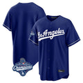 Tlead LA.Dodgers Blank Player Royal Game World Series Meet Stitched Jerseys