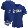 Tlead LA.Dodgers Blank Player Royal Limited Elite Home World Series Meet Stitched Jerseys