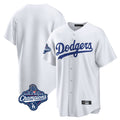 Tlead LA.Dodgers Blank Player White Game Home World Series Meet Stitched Jerseys