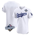 Tlead LA.Dodgers Blank Player White Limited Elite Home World Series Stitched Jerseys