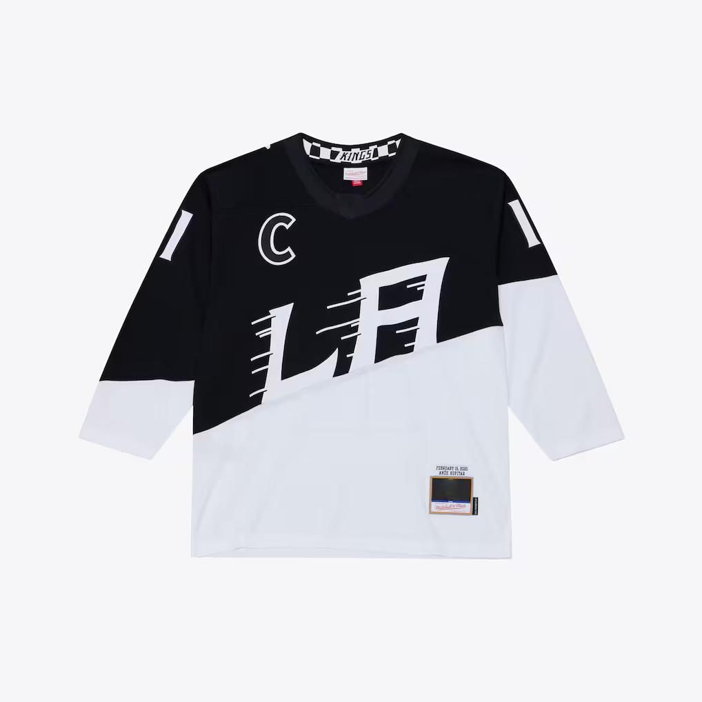 Tlead LA.Kings #11 Anze Kopitar Mitchell & Ness Black 2020 Power Play Jerseys