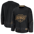 Tlead LA.Kings Black 2024 Military Appreciation Practice Jerseys