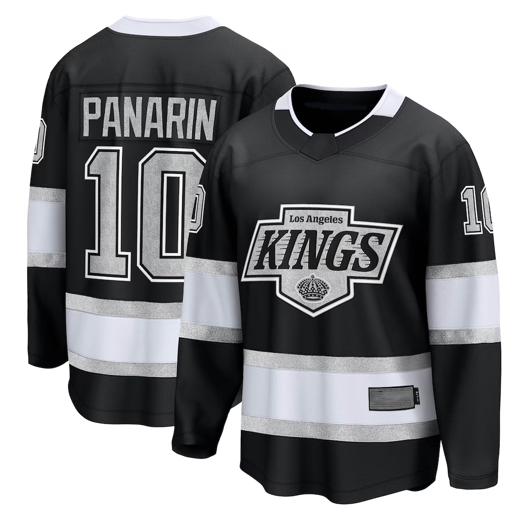 Tlead LA.Kings #10 Artemi Panarin Black Home Breakaway Jerseys