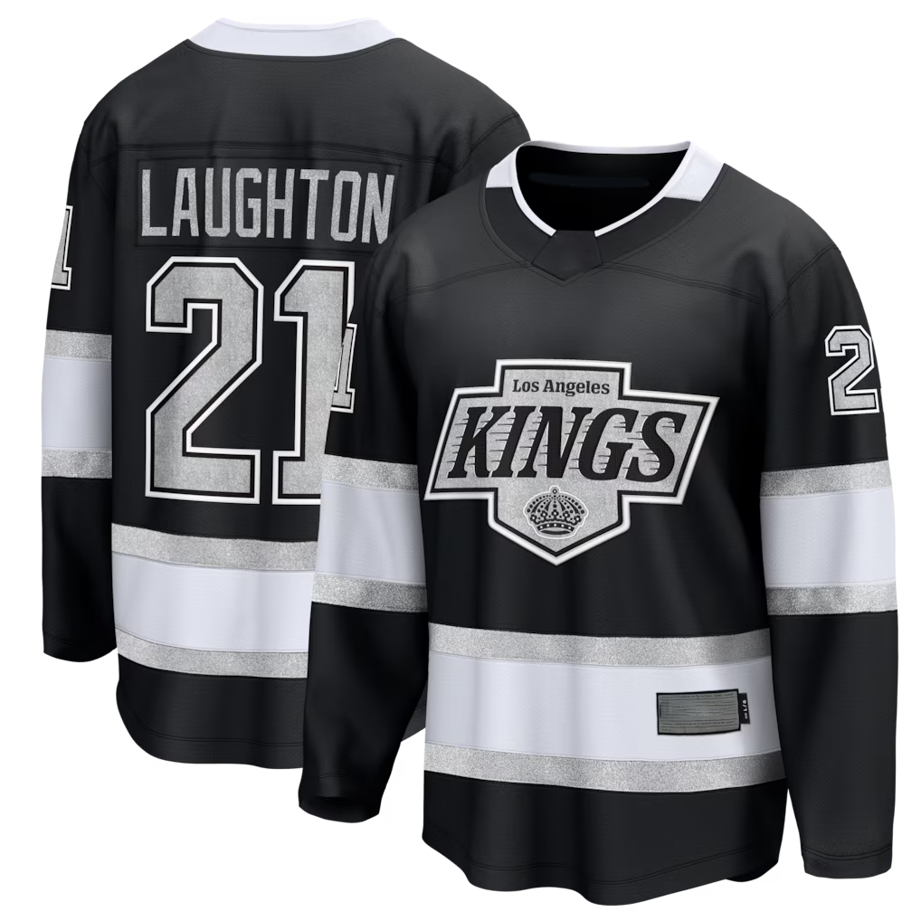 Tlead LA.Kings #21 Scott Laughton Black Home Breakaway Jerseys