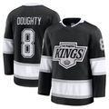 Tlead LA.Kings #8 Drew Doughty Black Home Premium Jerseys
