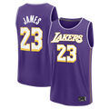 Tlead LA.Lakers #23 LeBron James Purple Fast Break Stitched Jerseys - Statement Edition