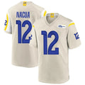 Tlead LA.Rams #12 Puka Nacua Player Bone Replica Game Stitched Jerseys