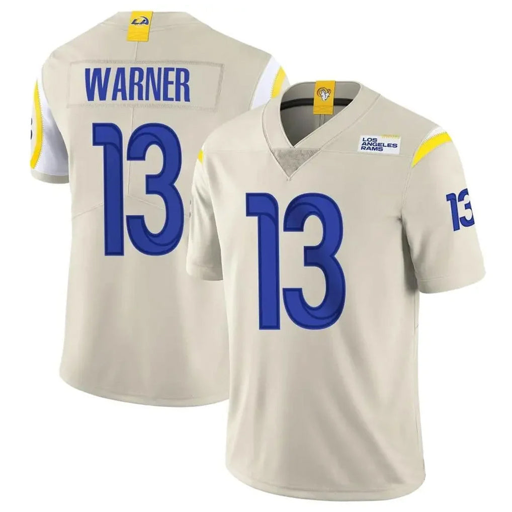 Tlead LA.Rams #13 Kurt Warner Player Bone Limited Vapor Retired Stitched Jerseys