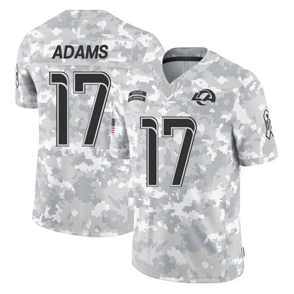 Tlead LA.Rams #17 Davante Adams Player Arctic Camo Salute To Service Limited Game Stitched Jerseys