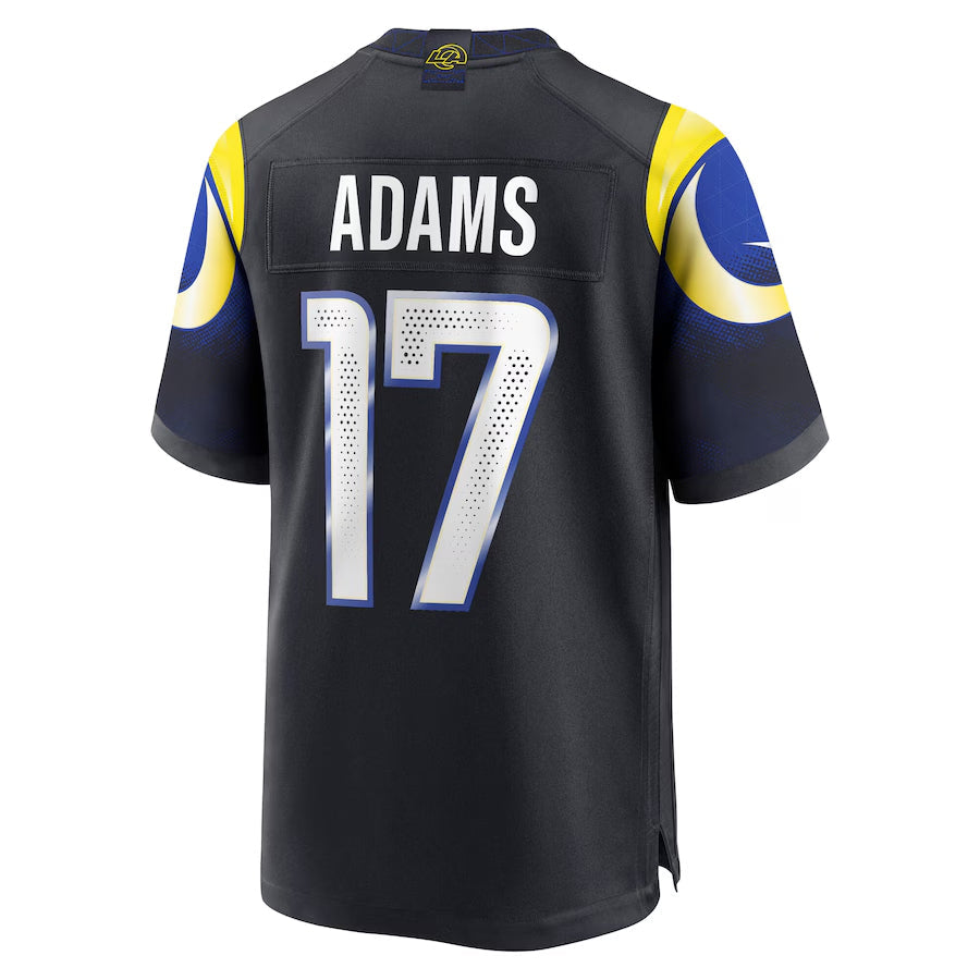 Tlead LA.Rams #17 Davante Adams Player Midnight Blue Rivalries Collection Game Stitched Jerseys