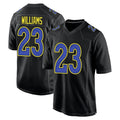 Tlead LA.Rams #23 Kyren Williams Player Black Fashion Game Stitched Jerseys
