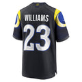 Tlead LA.Rams #23 Kyren Williams Player Midnight Blue Rivalries Collection Game Stitched Jerseys