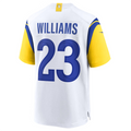 Tlead LA.Rams #23 Kyren Williams White Game Jersey American Stitched Jersey