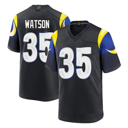 Tlead LA.Rams #35 Jaylen Watson Player Black Midnight Rivalries Collection Home Game Stitched Jerseys