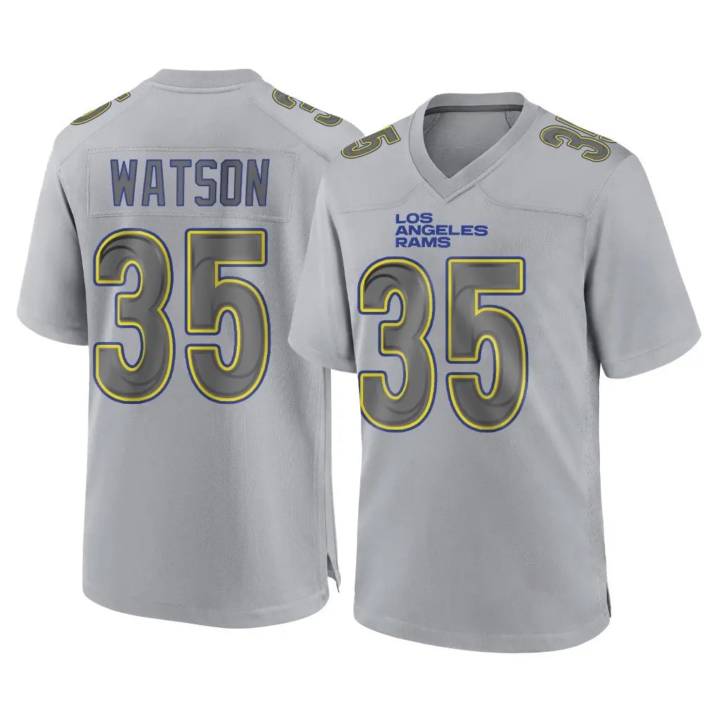 Tlead LA.Rams #35 Jaylen Watson Player Gray Atmosphere Fashion Home Game Stitched Jerseys