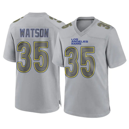 Tlead LA.Rams #35 Jaylen Watson Player Gray Atmosphere Fashion Home Game Stitched Jerseys