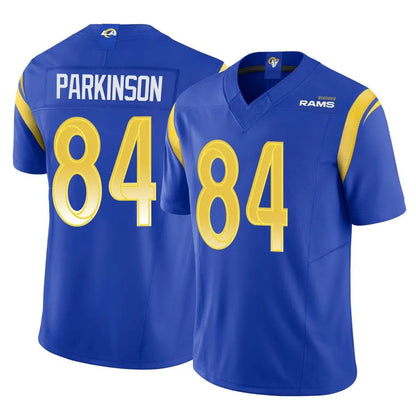 Tlead LA.Rams #84 Colby Parkinson Player Royal Limited Vapor F.U.S.E. Home Game Stitched Jerseys