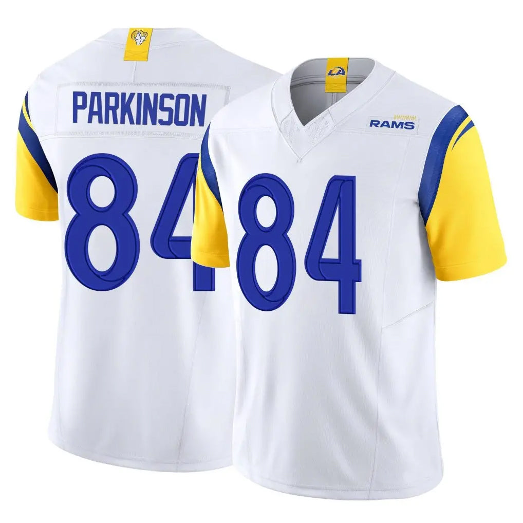 Tlead LA.Rams #84 Colby Parkinson Player White Limited Vapor F.U.S.E. Home Game Stitched Jerseys