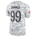 Tlead LA.Rams #99 Aaron Donald Arctic Camo 2024 Salute to Service Retired Player Limited Jersey Stitched Jerseys