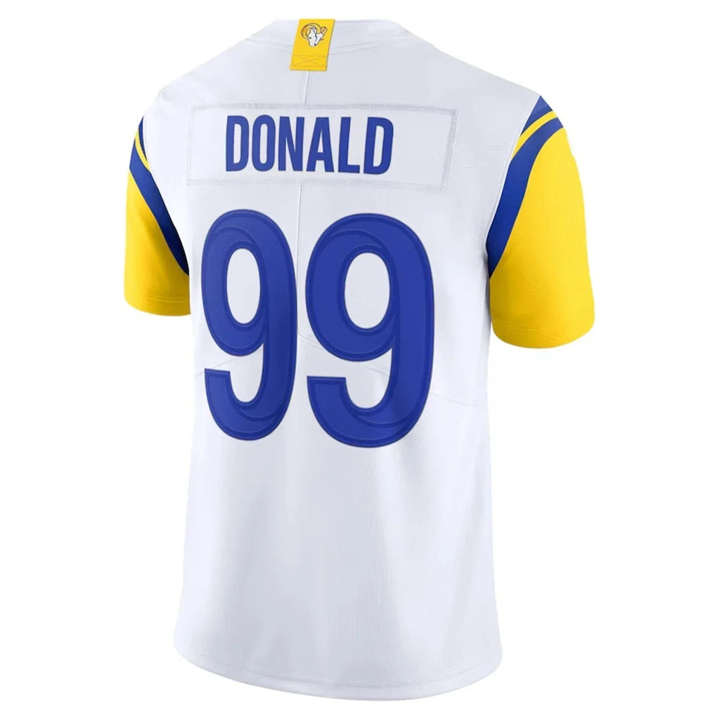 Tlead LA.Rams #99 Aaron Donald White Vapor F.U.S.E. Limited Jersey Stitched Jerseys