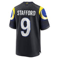 Tlead LA.Rams #9 Matthew Stafford Player Midnight Blue Rivalries Collection Game Stitched Jerseys