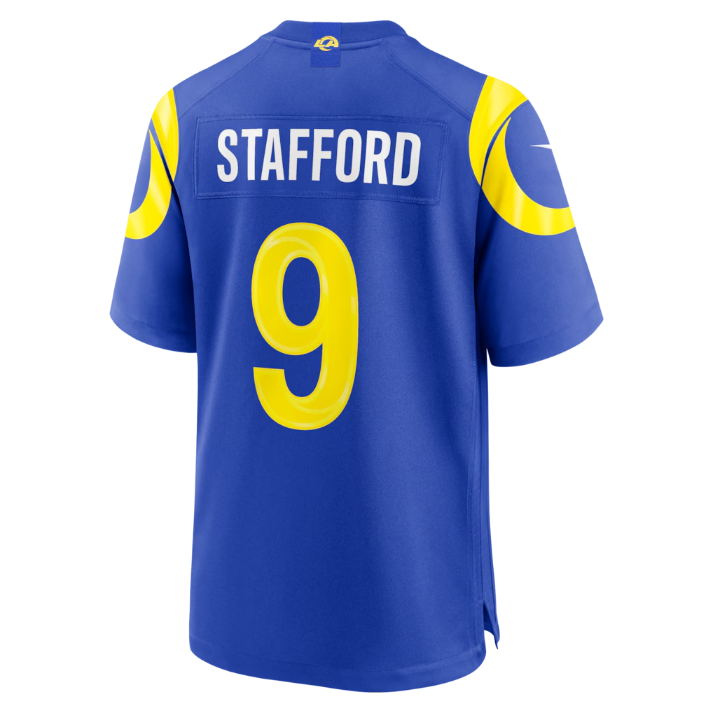 Tlead LA.Rams #9 Matthew Stafford Royal Team Game Player Stitched Jerseys
