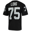 Tlead LV.Raiders 1983 #75 Howie Long Mitchell & Ness Black Authentic Throwback Retired Player Stitched Puhic Jersey