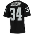 Tlead LV.Raiders 1990 #34 Bo Jackson Mitchell & Ness Black Authentic Throwback Retired Player Stitched Puhic Jersey