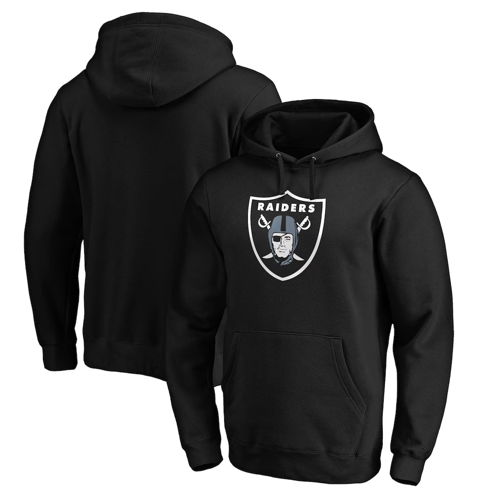 Tlead LV.Raiders Black LOGO Pullover Hoodies Home Game Blank Player Stitched Jerseys