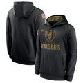 Tlead LV.Raiders Black Salute to Service Hoodies Limited Game Blank Player Stitched Jerseys