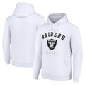 Tlead LV.Raiders White LOGO Pullover Hoodies Home Game Blank Player Stitched Jerseys