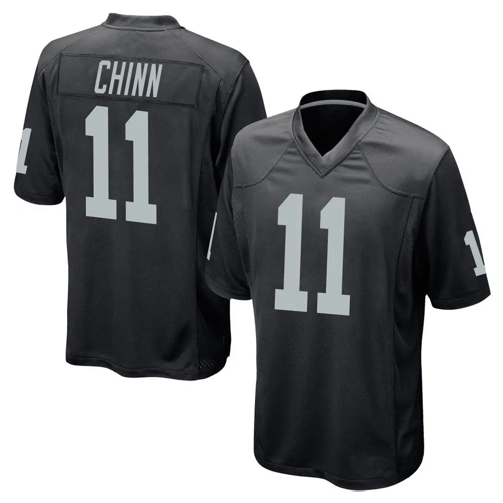 Tlead LV.Raiders #11 Jeremy Chinn Player Black Home Game Stitched Jerseys