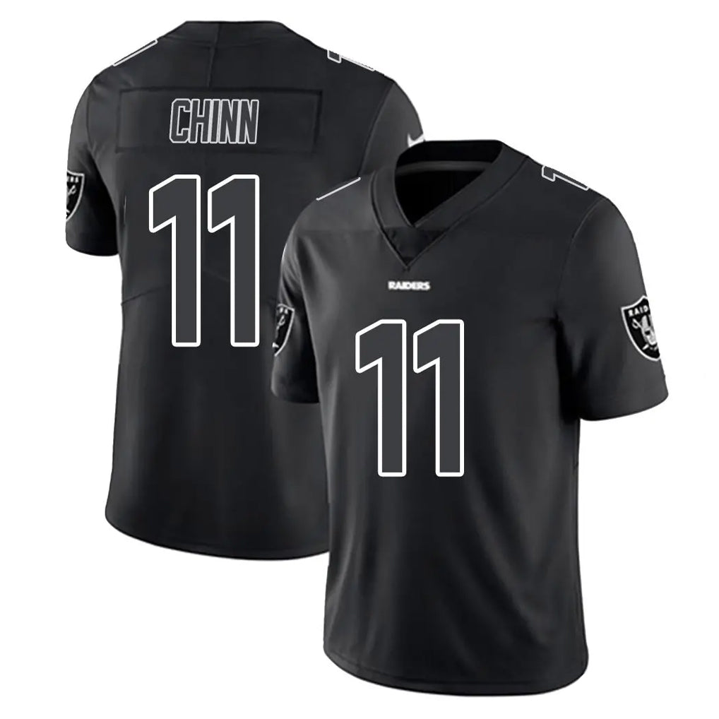 Tlead LV.Raiders #11 Jeremy Chinn Player Black Limited Black Impact Home Game Stitched Jerseys