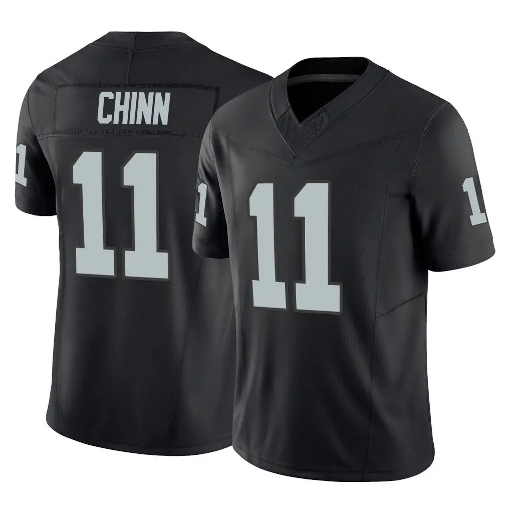 Tlead LV.Raiders #11 Jeremy Chinn Player Black Limited Vapor F.U.S.E. Home Game Stitched Jerseys