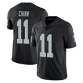 Tlead LV.Raiders #11 Jeremy Chinn Player Black Limited Vapor Untouchable Home Game Stitched Jerseys