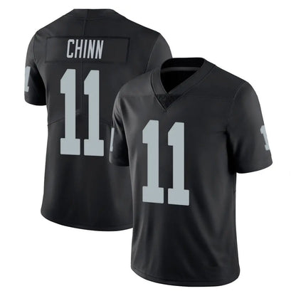 Tlead LV.Raiders #11 Jeremy Chinn Player Black Limited Vapor Untouchable Home Game Stitched Jerseys