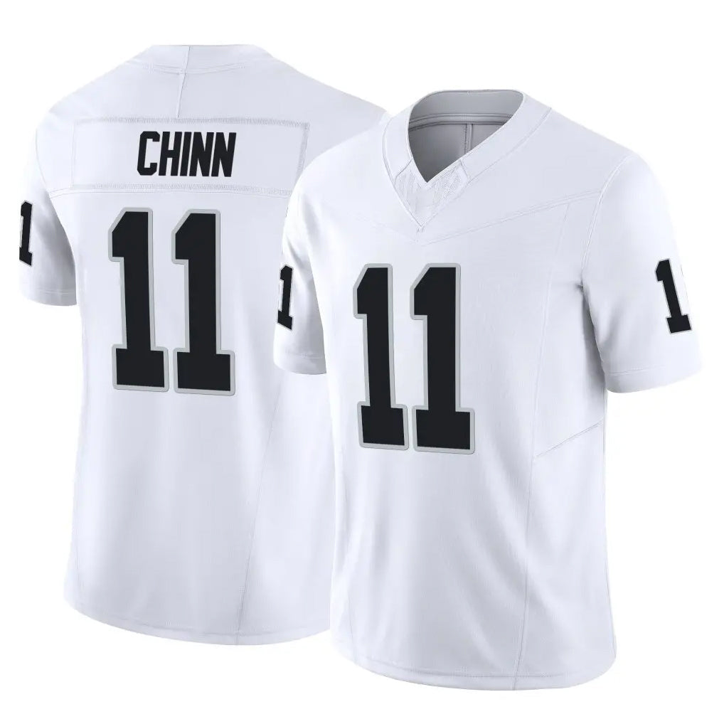 Tlead LV.Raiders #11 Jeremy Chinn Player White Limited Vapor F.U.S.E. Home Game Stitched Jerseys
