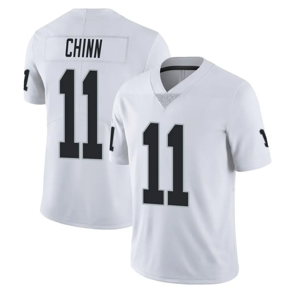 Tlead LV.Raiders #11 Jeremy Chinn Player White Limited Vapor Untouchable Home Game Stitched Jerseys